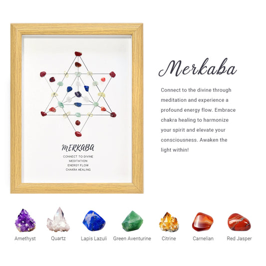Merkaba Seven Chakra Crystal Grid Set