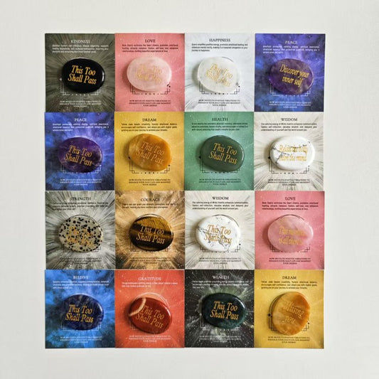 Engraved Palm Stone-This is too shall pass