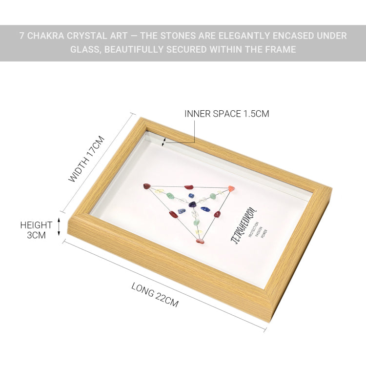 Four-dimensional cube seven chakra crystal array grid set