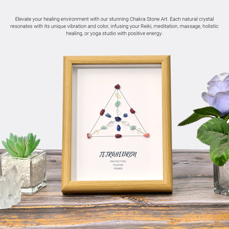 Four-dimensional cube seven chakra crystal array grid set