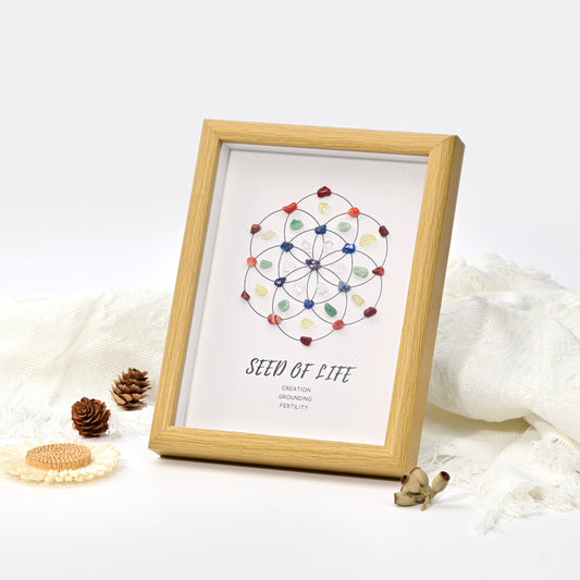 Life Seed Seven Chakra Crystal Grid Set