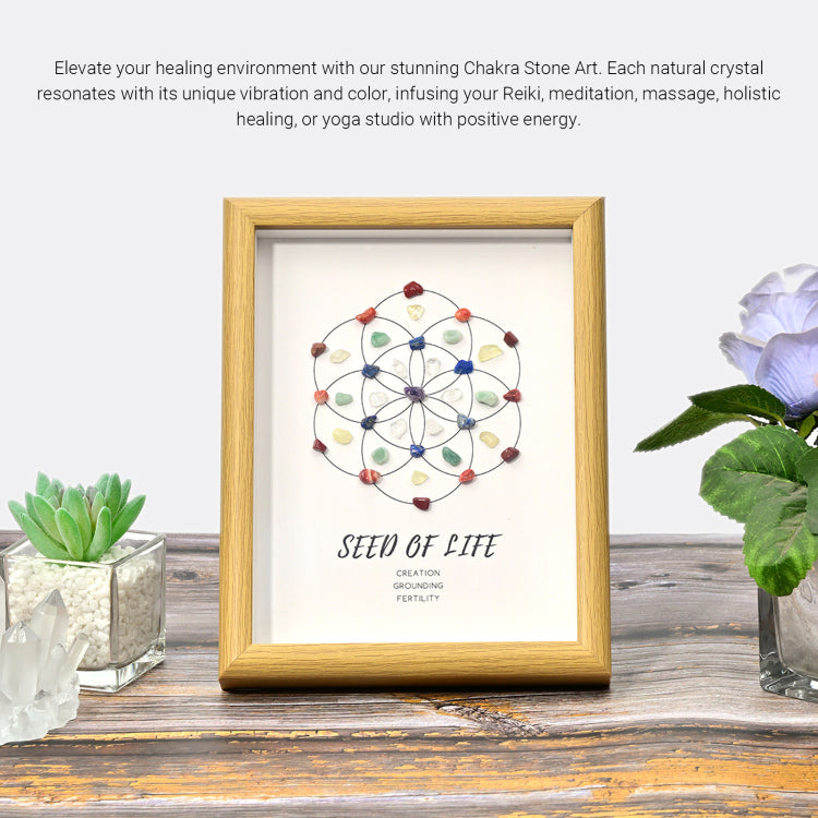 Life Seed Seven Chakra Crystal Grid Set